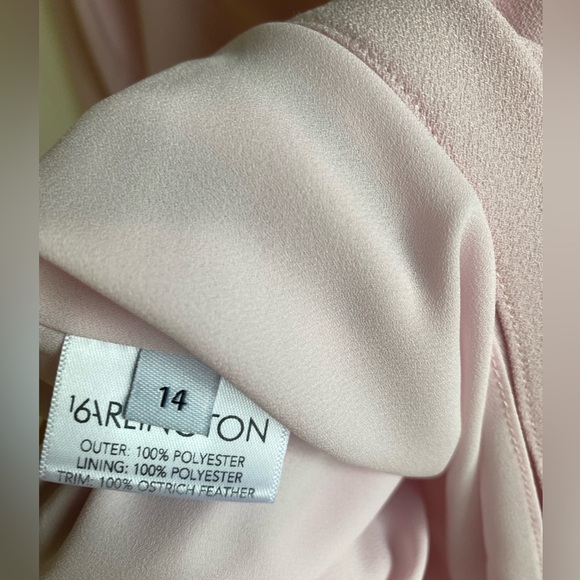 16ARLINGTON Feather-Trim Adelaide Mini Dress - Picture 6 of 10